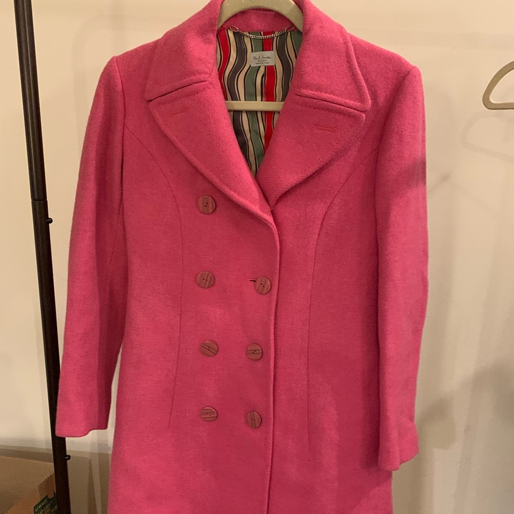 Paul Smith Woman Pink Vintage Coat Size 40 (IT)